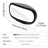 BLALION Car Mirror 360 Degree Adjustable Wide Angle Side Rear Mirrors Blind Spot Snap Way for Parking Auxiliary Rear View Mirror