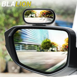 BLALION Car Mirror 360 Degree Adjustable Wide Angle Side Rear Mirrors Blind Spot Snap Way for Parking Auxiliary Rear View Mirror