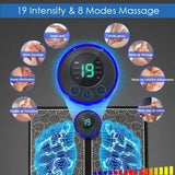 Foot Massger Sole Massage Pad Feet Muscle Stimulation 8 Modes 19 Level Relaxation USB Charging